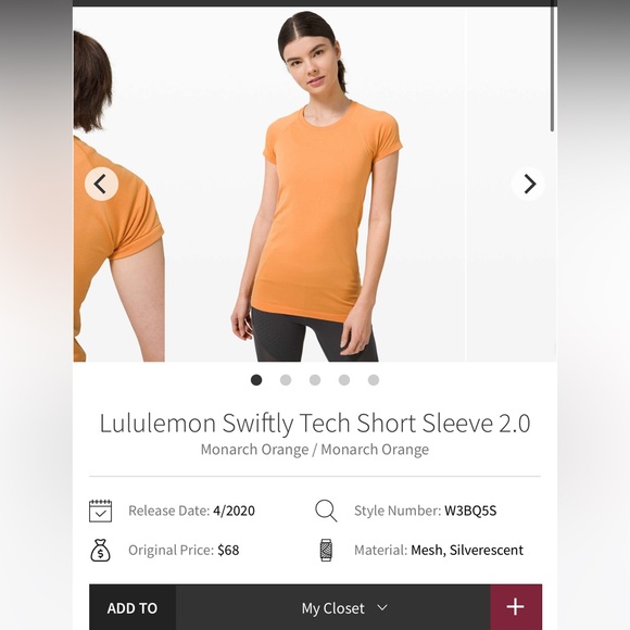Lululemon swiftly tech short sleeve - Picture 2 of 4